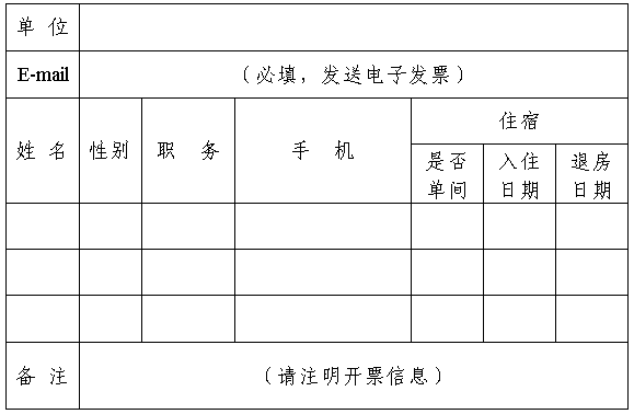 回執表